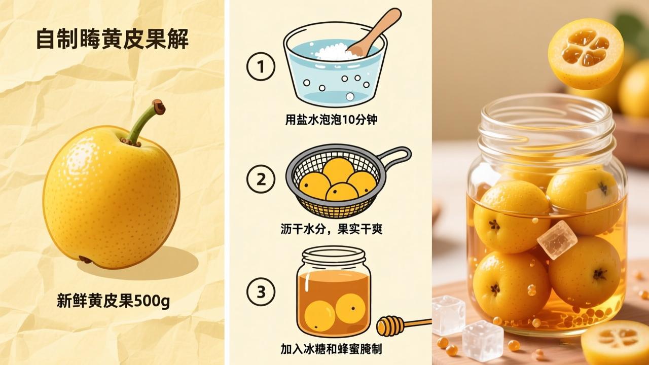 自制腌黄皮果的简单步骤图解，教你轻松享受美味！-攀枝花芒果网