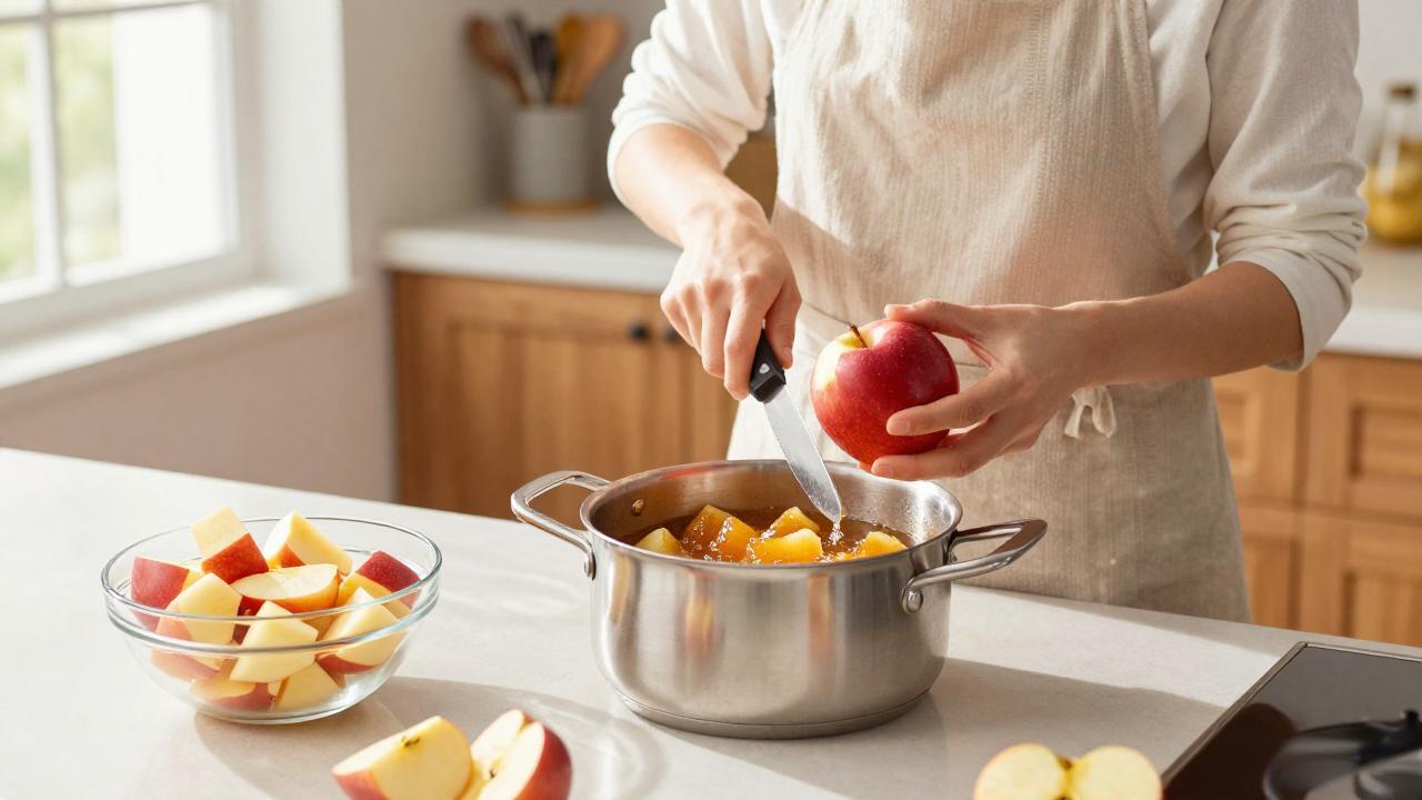 自制苹果酱的简易方法与技巧自制苹果酱指南