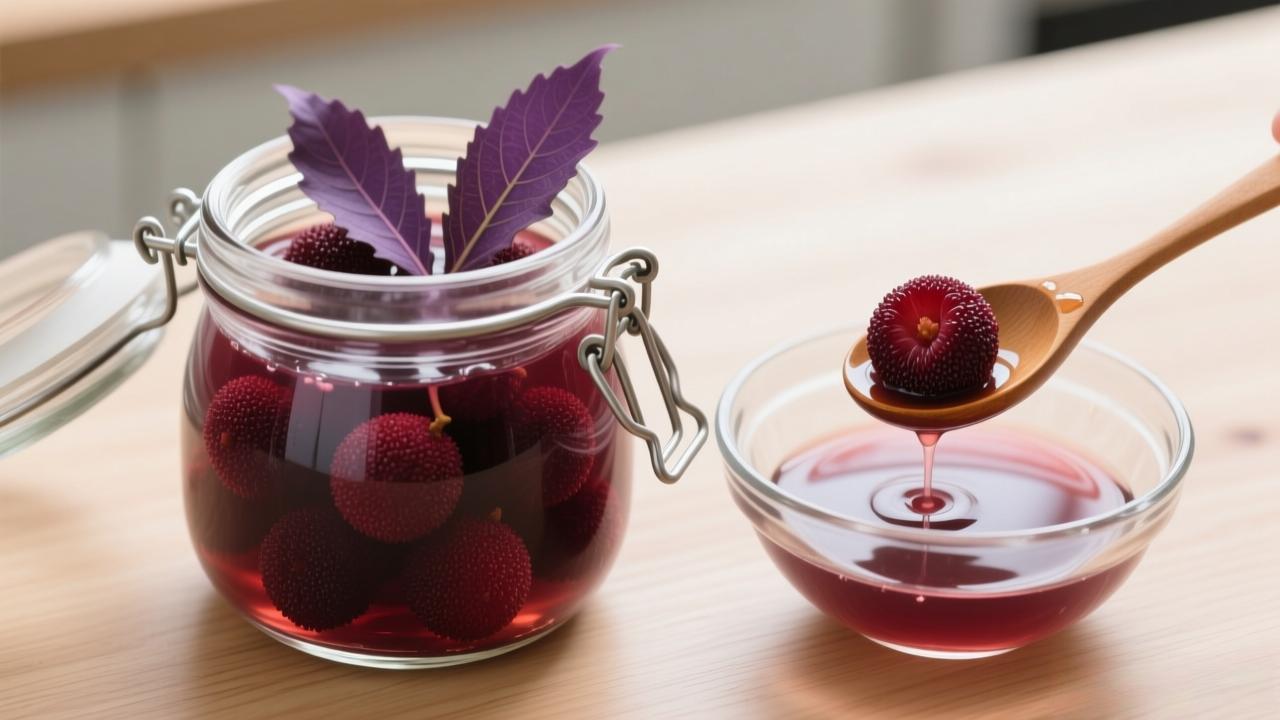 紫苏杨梅的独特做法曝光，如何延长其保存时间并保持新鲜？