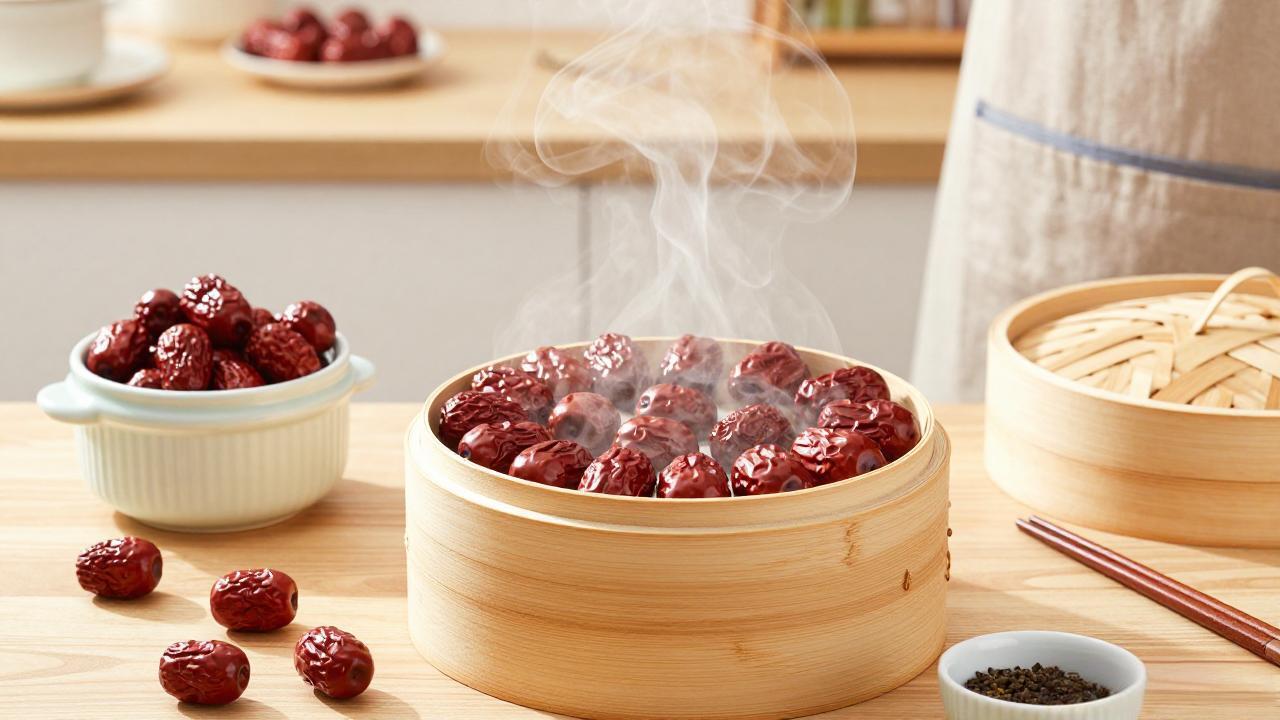 红枣蒸制的完美技巧与方法，如何正确蒸红枣？
