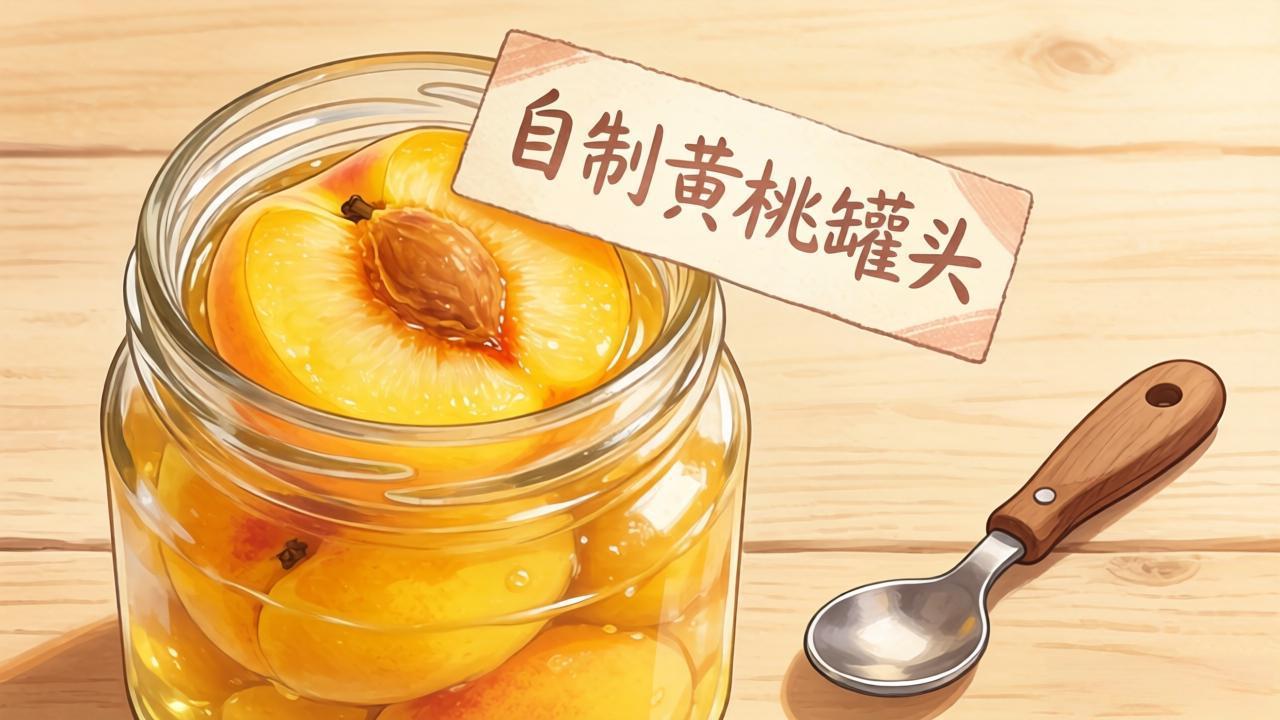 自制黄桃罐头的做法，自制黄桃罐头的潜在危害