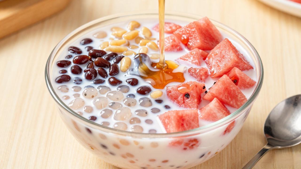 可仁西瓜米蜜豆西米露的制作秘诀与健康益处解析