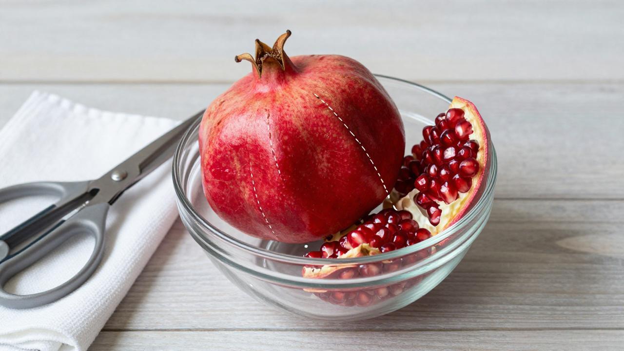 开石榴的窍门，吃石榴之前你需要知道的注意事项