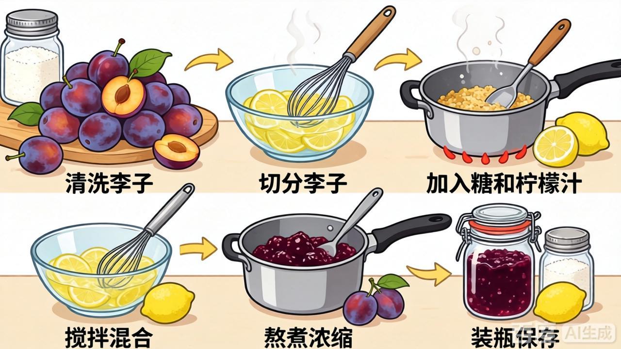 李子果酱怎么做？掌握这几步轻松制作美味李子果酱的方法