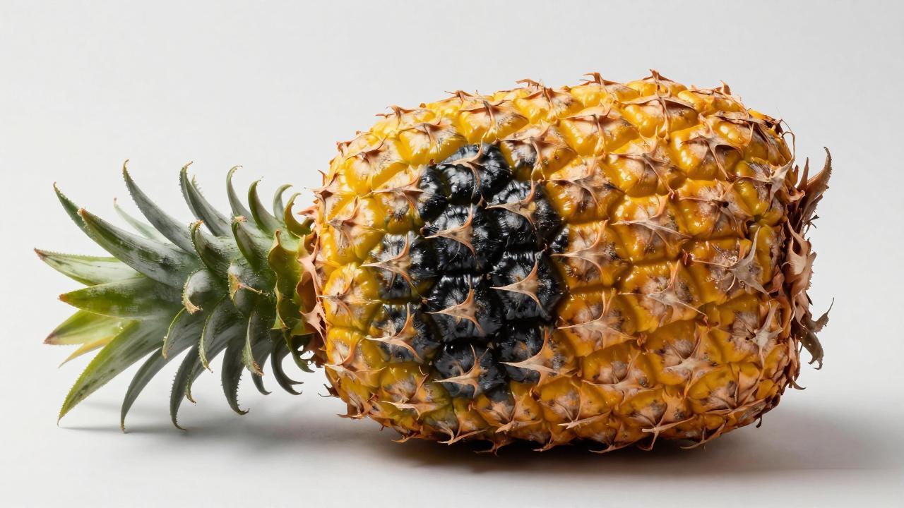 菠萝中间发黑了是不是烂了？菠萝中间发黑的原因