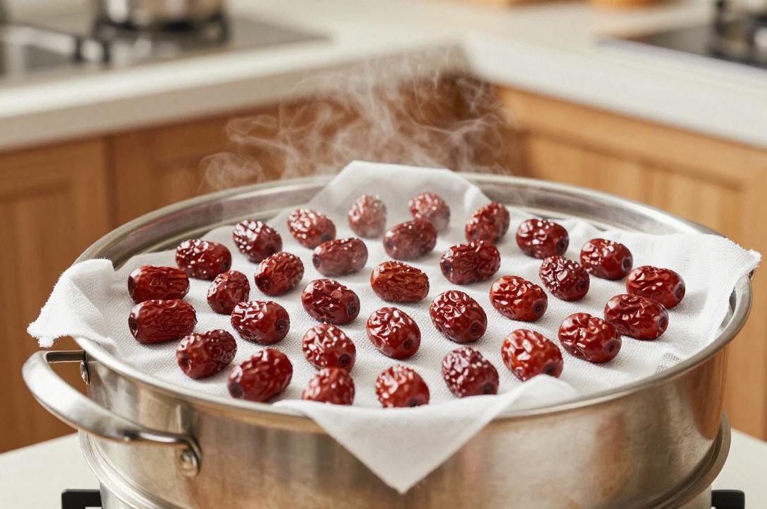 蒸红枣的做法，蒸红枣吃的功效与作用解析