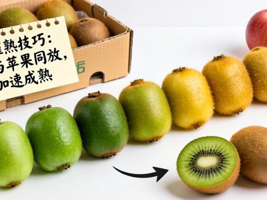 奇异果与弥猴桃催熟技巧,如何享受美味多汁奇异果果实?