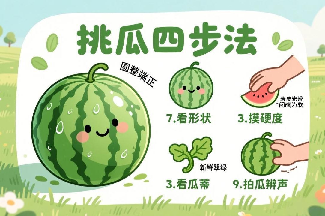 夏季消暑必备:教你如何挑选鲜美西瓜