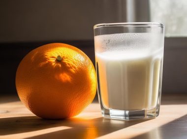 橙子和牛奶能不能一起食用?